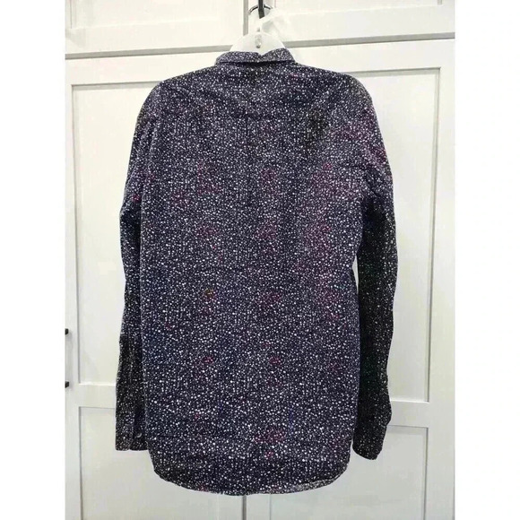 CACTUS Slim Fit Button geometric print long sleeve shirt Size L - Picture 3 of 6